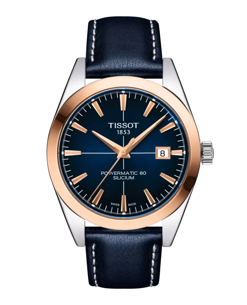 GENTLEMAN POWERMATIC 80 SILICIUM SOLID 18K GOLD BEZEL